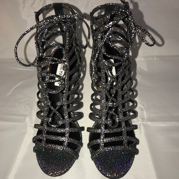 Steve Madden Laced Strappy Booty-Shoes - Picture 3 of 5